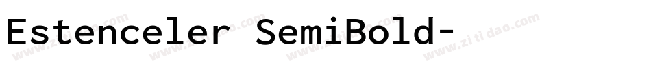 Estenceler SemiBold字体转换